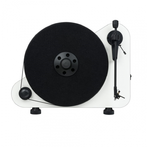 Pro-Ject VT-E vertikal vinylspiller med pickup, hvit i gruppen Vinyl / Platespillere hos Ljudfokus (10203000008W)
