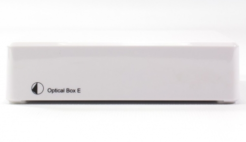 Pro-Ject Optical Box E Phono, RIAA-trinn med optisk utgang for platespiller, hvit i gruppen Vinyl / RIAA-trinn hos Ljudfokus (10203010007)