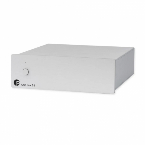 Pro-Ject Amp Box S3 kompakt stereoforsterker, sølv i gruppen Forsterkere / Stereoforsterkere hos Ljudfokus (10203010235)