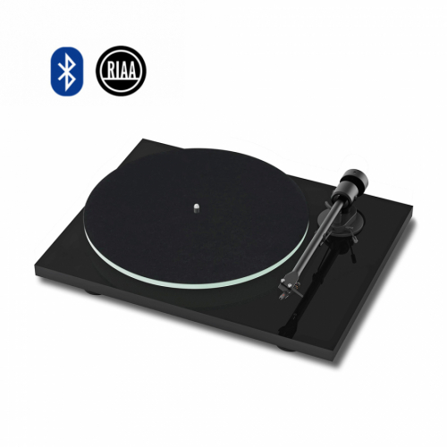 Pro-Ject T1 EVO Bluetooth platespiller med Ortofon OM10-pickup, pianoblått i gruppen Vinyl / Platespillere hos Ljudfokus (102060655)