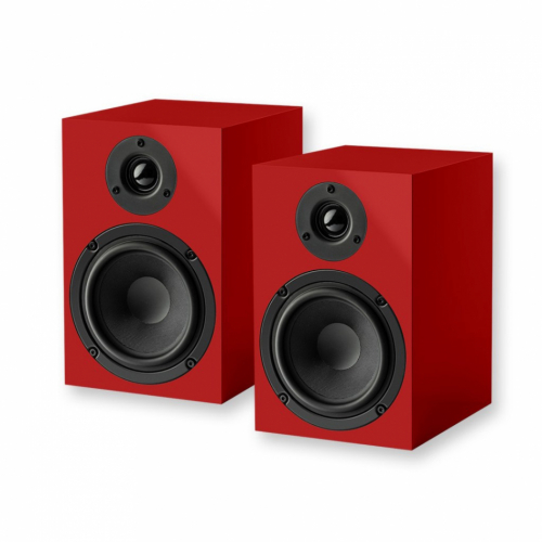 Pro-Ject Speaker Box 5E stativhøyttalere, rødt par i gruppen Høyttalere / Stativhøyttalere hos Ljudfokus (102SB5ER)