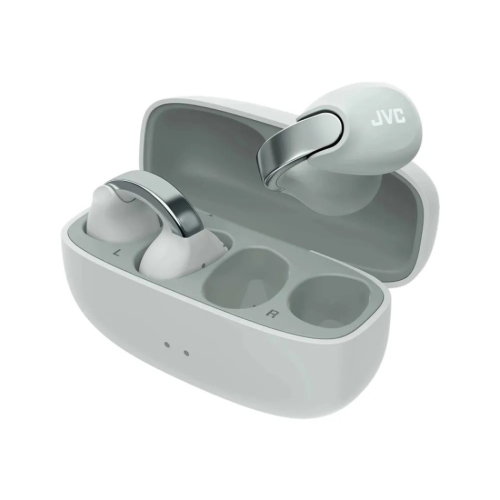JVC HA-NP1T True Wireless in-ear hodetelefoner med øreklips, grå i gruppen Hodetelefoner / Trådløse hodetelefoner hos Ljudfokus (130HANP1TGR)