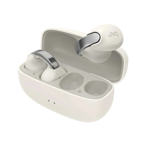 JVC HA-NP1T True Wireless in-ear hodetelefoner med øreklips, hvit i gruppen Hodetelefoner / Trådløse hodetelefoner hos Ljudfokus (130HANP1TW)