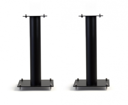 Norstone Stylum 1, matt svarte høyttalerstativ 50 cm høye i gruppen Møbler & fester / Høyttalerstativer hos Ljudfokus (143STYLUM1BK)