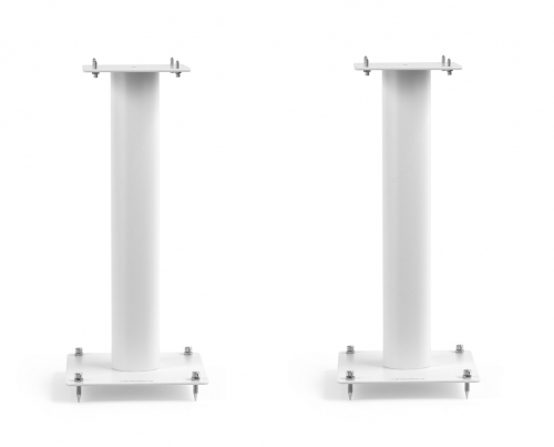 Norstone Stylum 1, matte hvite høyttalerstativer 50 cm høye i gruppen Møbler & fester / Høyttalerstativer hos Ljudfokus (143STYLUM1WH)