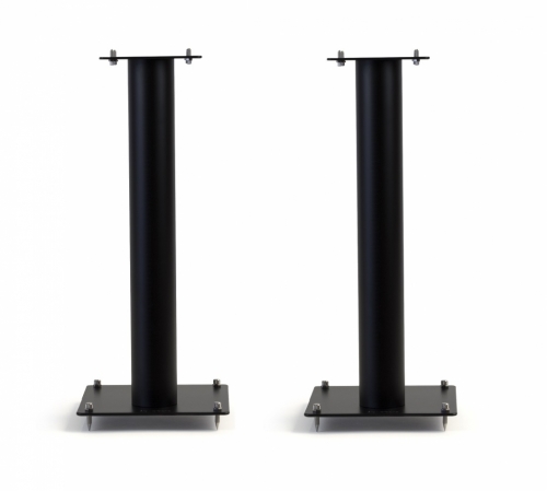 Norstone Stylum 2, matte svarte høyttalerstativer 60 cm høye i gruppen Møbler & fester / Høyttalerstativer hos Ljudfokus (143STYLUM2BK)