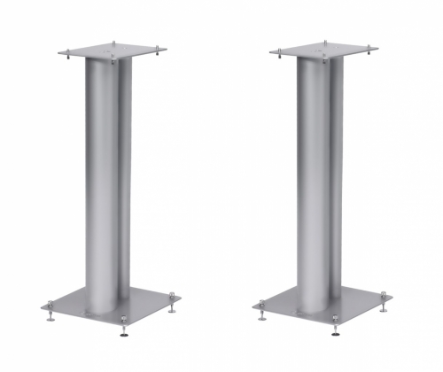 Norstone Stylum 2, matt sølv høyttalerstativer 60 cm høye i gruppen Møbler & fester / Høyttalerstativer hos Ljudfokus (143STYLUM2SI)