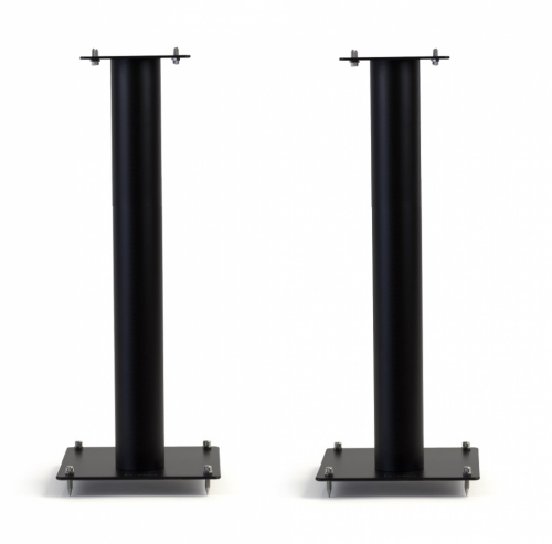 Norstone Stylum 3, matte svarte høyttalerstativer 80 cm høye i gruppen Møbler & fester / Høyttalerstativer hos Ljudfokus (143STYLUM3BK)