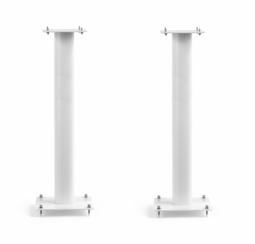 Norstone Stylum 3, matte hvite høyttalerstativer 80 cm høye i gruppen Møbler & fester / Høyttalerstativer hos Ljudfokus (143STYLUM3WH)