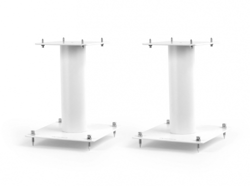 Norstone Stylum S, matte hvite høyttalerstativer 20 cm høye i gruppen Møbler & fester / Høyttalerstativer hos Ljudfokus (143STYLUMSWH)