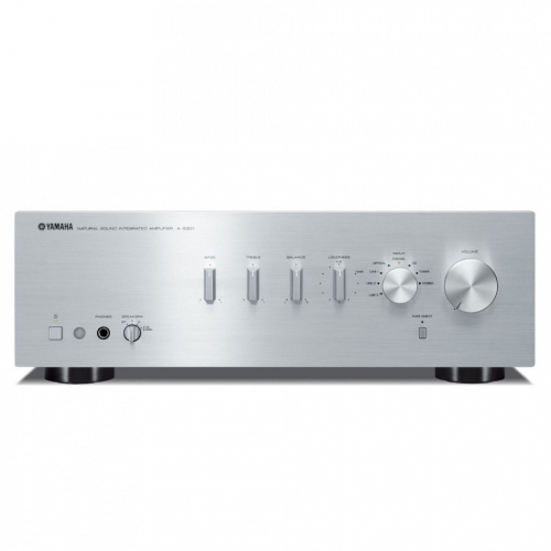 Yamaha A-S301 II stereoforsterker med DAC og RIAA-trinn, sølv i gruppen Forsterkere / Stereoforsterkere hos Ljudfokus (159AS301SI2)