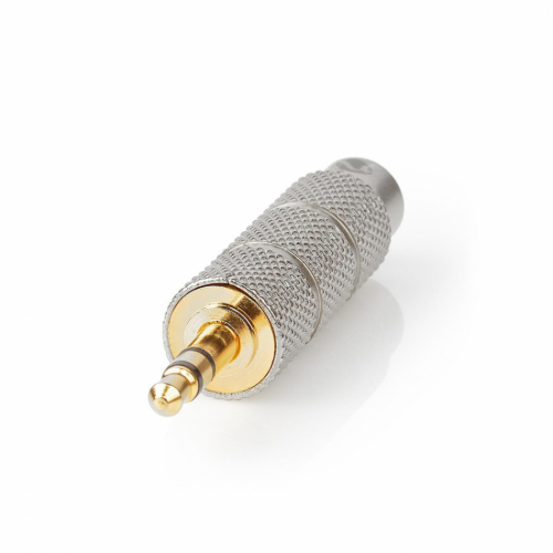 Nedis CAT-B22935GD stereoadapter 3.5mm hann - 6.35mm hunn i gruppen Kabler / Kontakter & adaptere hos Ljudfokus (176CATB22935GD)