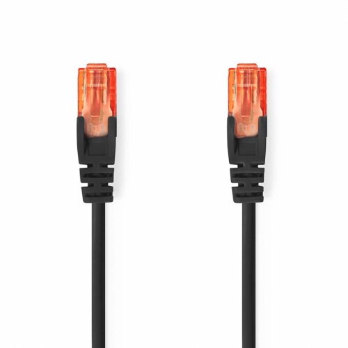 Nedis CCGL-85200 CAT6 nettverkskabel U/UTP 1.000 Mbit/s i gruppen Installasjonslyd / Installasjonskabler hos Ljudfokus (176CCGL85200BK)