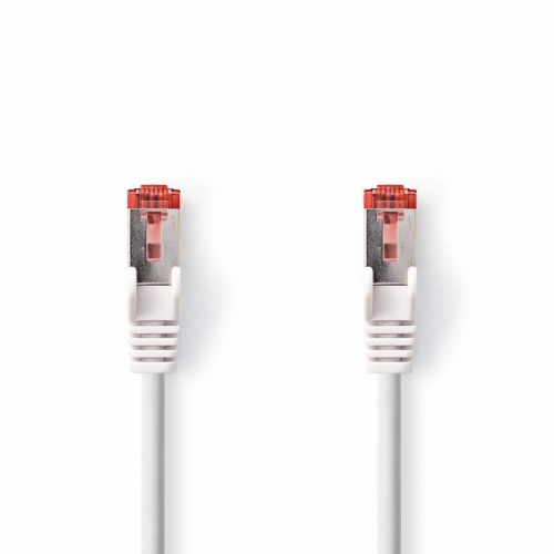 Nedis F/FTP CAT6 nettverkskabel i gruppen Kabler / Digitale lydkabler hos Ljudfokus (176CCGP85221WT)