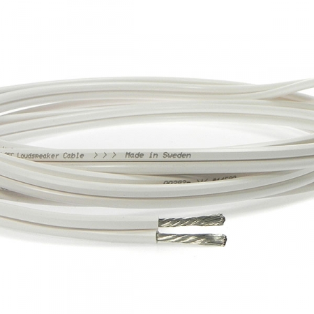Supra Classic 4.0, hvit høyttalerkabel løpemeter i gruppen Kabler / Høyttalerkabler hos Ljudfokus (215CLASSIC40W)