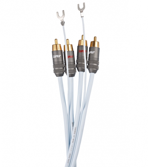 Supra Phono-2 RCA-SC lydkabel for platespiller i gruppen Vinyl / Vinylkabler hos Ljudfokus (215PHONO2RCASCr)