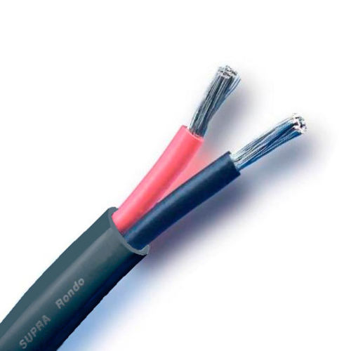 Supra Rondo 2x2.5, antrasittgrå høyttalerkabel, løpemeter i gruppen Kabler / Høyttalerkabler hos Ljudfokus (215RONDO2X25G)