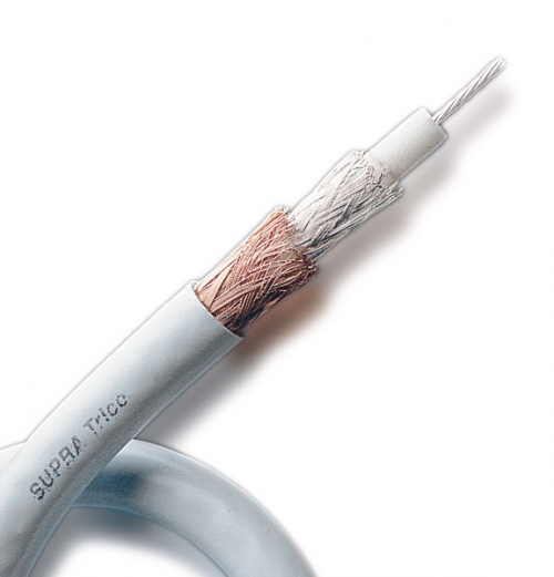 Supra Trico Coaxial 75 Ohm kabel, løpemeter i gruppen Kabler / Digitale lydkabler hos Ljudfokus (215TRICO)