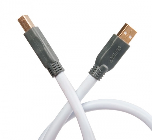 Supra USB 2.0 A-B, USB-kabel 2 meter i gruppen Kabler / Digitale lydkabler hos Ljudfokus (215USB20AB2M)