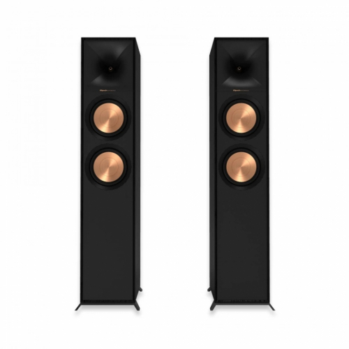 Klipsch R-600F hornladede gulvhøyttalere, svart par i gruppen Høyttalere / Gulvstående høyttalere hos Ljudfokus (288R600F)