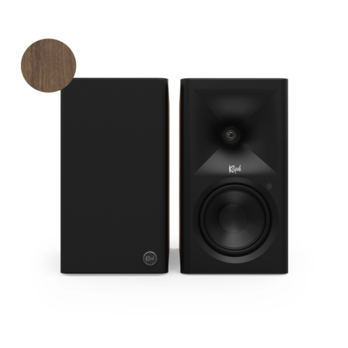 Klipsch The Fives II streaminghøyttalere med HDMI & Dolby Atmos, valnøtt par i gruppen Høyttalere / Aktive stereohøyttalere hos Ljudfokus (288THEFIVESIIW)