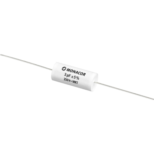 Monacor MKTA-30 Kondensator, metallbelagt polyesterfilm 3.0 uF, 250V i gruppen Byggesett / Delefiltre hos Ljudfokus (290MKTA30)