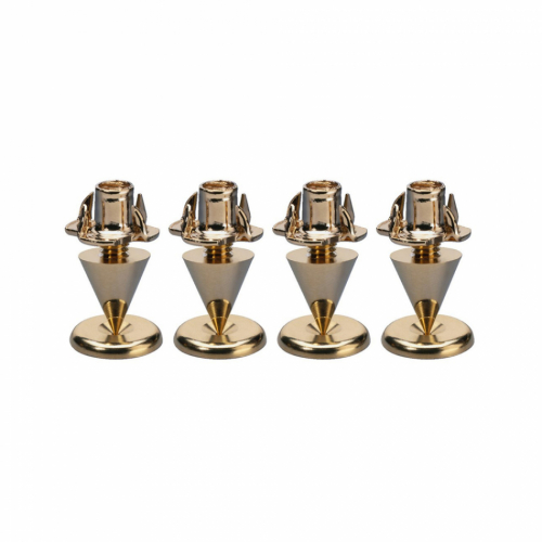 Monacor SPS10-Gold spikes i metall, 4-pakning i gruppen Øvrig / Vibrasjonsdemping hos Ljudfokus (290SPS10G)