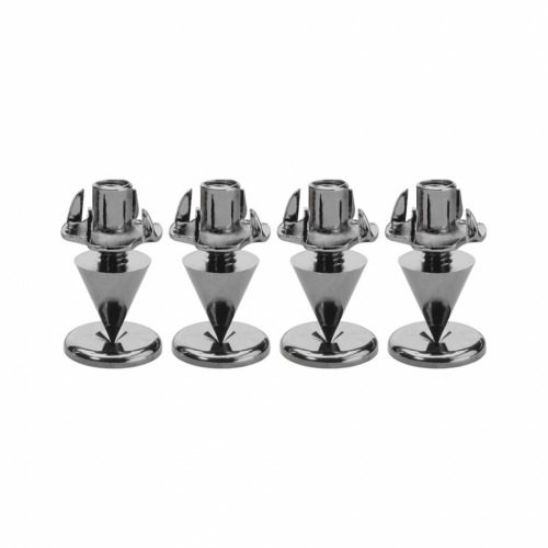Monacor SPS10-Black Chrome spikes i metall, 4-pakning i gruppen Øvrig / Vibrasjonsdemping hos Ljudfokus (290SPS10SC)