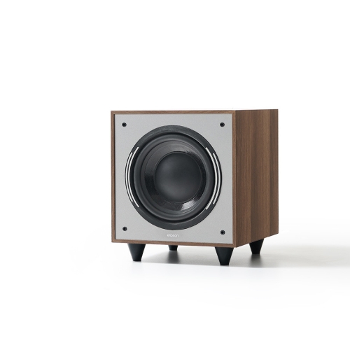 Elipson Horus 8S aktiv subwoofer med passiv slavekon, valnøtt i gruppen Høyttalere / Subwoofere hos Ljudfokus (303ELIHOR8SWNDG)
