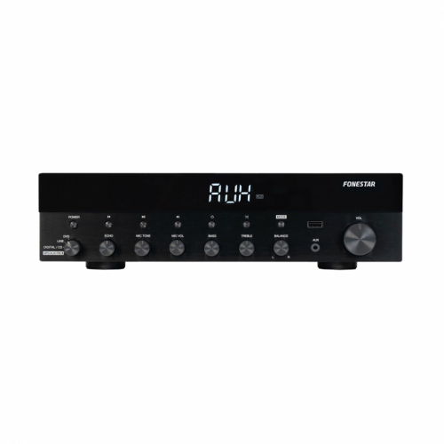 Fonestar AS-6060 stereoforsterker med Bluetooth og mikrofoninnganger i gruppen Installasjonslyd / Installasjonsforsterkere hos Ljudfokus (314AS6060)