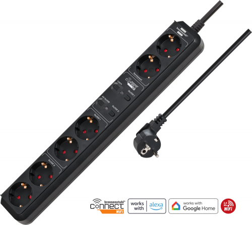 Brennenstuhl Connect Eco-Line H05VV-F3G grenuttak med Wifi i gruppen Øvrig / Strømprodukter - strømfiltre hos Ljudfokus (316H05VVF3G)