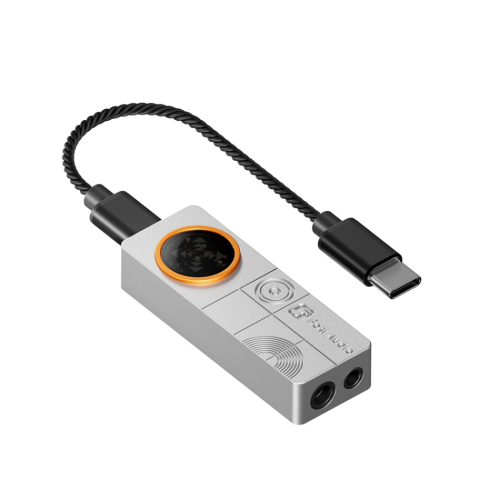 Fosi Audio DS3 portabel DAC & hodetelefonforsterker, Galaxy Grey i gruppen Hodetelefoner / Hodetelefonforsterkere & digitale musikkspillere hos Ljudfokus (317DS3S)