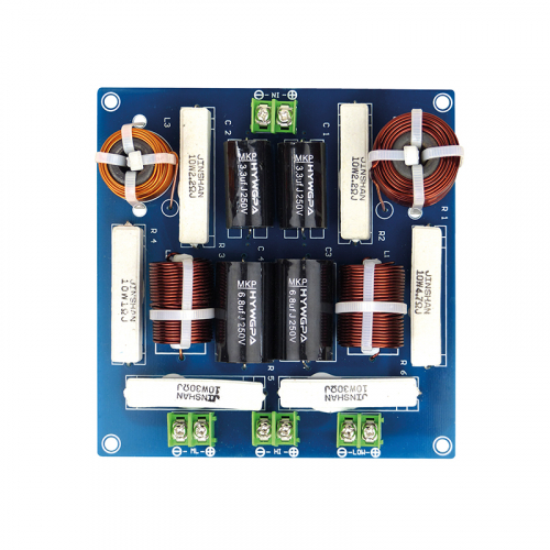 Dynavox 3W300 3-veis delefilter 1 kHz / 2.2 kHz i gruppen Byggesett / Delefiltre hos Ljudfokus (320207281)