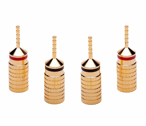 Analogis Speaker Cable Pins, 4-pack kontakter for høyttalerkabel i gruppen Kabler / Kontakter & adaptere hos Ljudfokus (3206008X2)