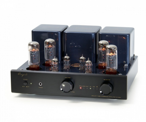Cayin CS-55A rørforsterker med EL34 og RIAA-trinn, svart i gruppen Forsterkere / Stereoforsterkere hos Ljudfokus (320CS55AEL34B)