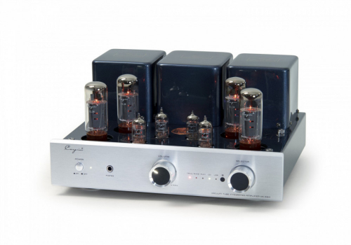 Cayin CS-55A rørforsterker med EL34 og RIAA-trinn, sølv i gruppen Forsterkere / Stereoforsterkere hos Ljudfokus (320CS55AEL34S)