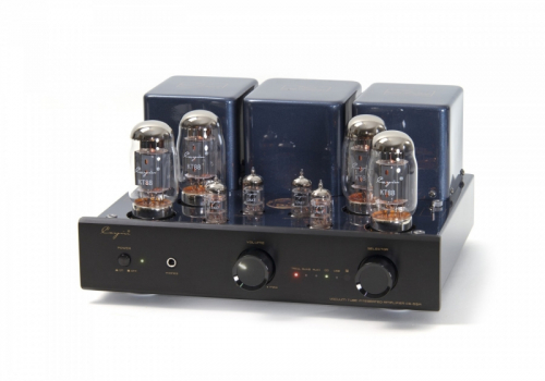 Cayin CS-55A rørforsterker med KT88 og RIAA-trinn, svart i gruppen Forsterkere / Stereoforsterkere hos Ljudfokus (320CS55AKT88B)