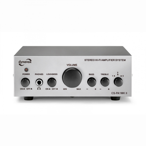 Dynavox CS-PA1 mkII kompakt stereoforsterker, sølv i gruppen Forsterkere / Stereoforsterkere hos Ljudfokus (320CSPA1MKS)