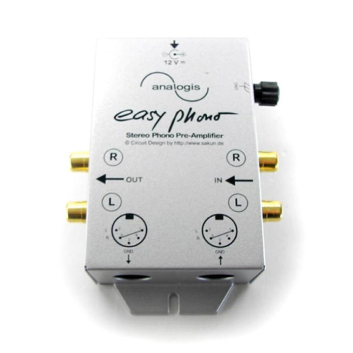Analogis Easy Phono RIAA-trinn med DIN & RCA i gruppen Vinyl / RIAA-trinn hos Ljudfokus (320EASYPHONO)