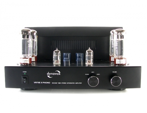 Dynavox VR-70E II Phono, rørforsterker med RIAA, svart i gruppen Forsterkere / Stereoforsterkere hos Ljudfokus (320VR70EIIPHB)