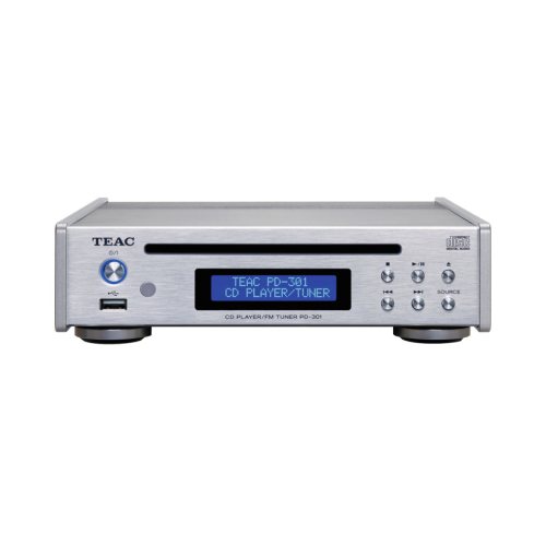 Teac PD-301DAB-X kompakt CD-spiller med radio, sølv i gruppen Mediespillere / CD-spillere hos Ljudfokus (350PD301DABS)