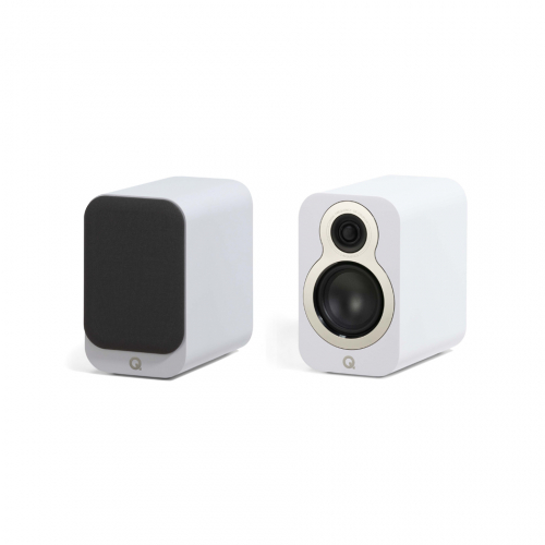 Q Acoustics 3010c stativhøyttalere, matt hvit par i gruppen Høyttalere / Stativhøyttalere hos Ljudfokus (400QA3314)