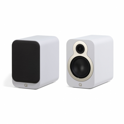Q Acoustics 3030c stativhøyttalere, matt hvit par i gruppen Høyttalere / Stativhøyttalere hos Ljudfokus (400QA3334)