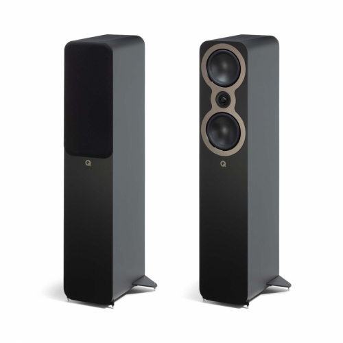 Q Acoustics 3050c gulvhøyttalere, matt svart par i gruppen Høyttalere / Gulvstående høyttalere hos Ljudfokus (400QA3352)