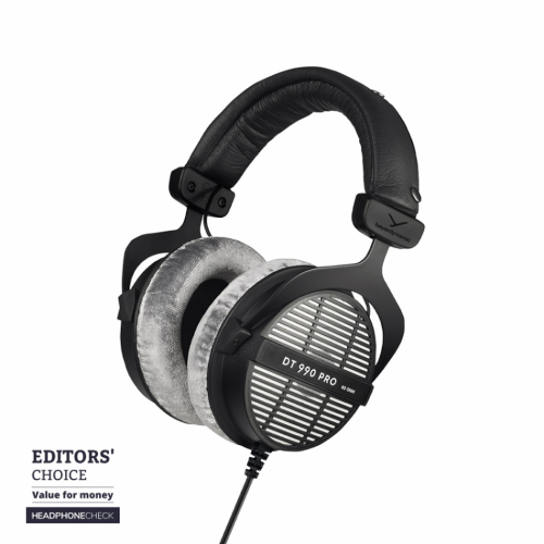 Beyerdynamic DT 990 PRO 80 Ohm, åpen over-ear studiohodetelefon i gruppen Hodetelefoner / Hodetelefoner med kabel hos Ljudfokus (645DT990PRO80)