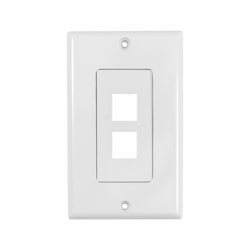 System One WP802 Wallplate, med 2 uttak i gruppen Installasjonslyd / Installasjonstilbehør hos Ljudfokus (815WP802)