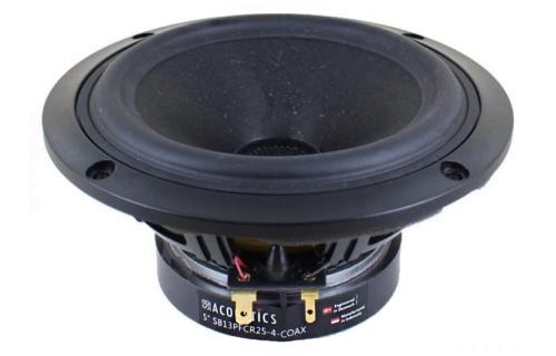 SB Acoustics SB13PFCR25-4-COAX høyttalerelement koaksial 150.5 mm i gruppen Byggesett / Høyttalerelementer hos Ljudfokus (832SB13PFCR254COAX)