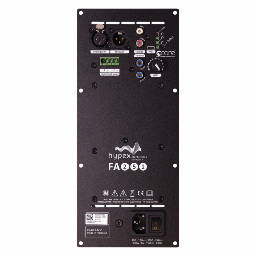 Hypex FusionAmp FA251 innbyggingsforsterker, monoblokk i gruppen Byggesett / Innbyggingsforsterkere hos Ljudfokus (840FA251)