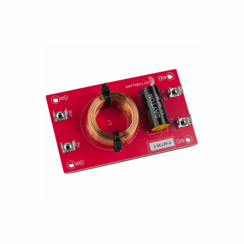 Dayton Audio 3.5K-LPF-4 Linkwitz-Riley delefilter lavpass 3.5 kHz, 4 Ohm i gruppen Byggesett / Delefiltre hos Ljudfokus (86035KLPF4)