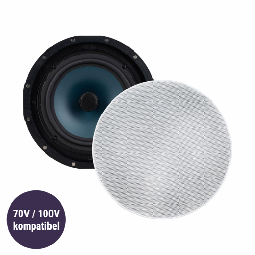 Dayton Audio CC80TPW innfellingshøyttaler for tak 100V, par i gruppen Installasjonslyd / Innfellingshøyttalere hos Ljudfokus (860CC80TPW)